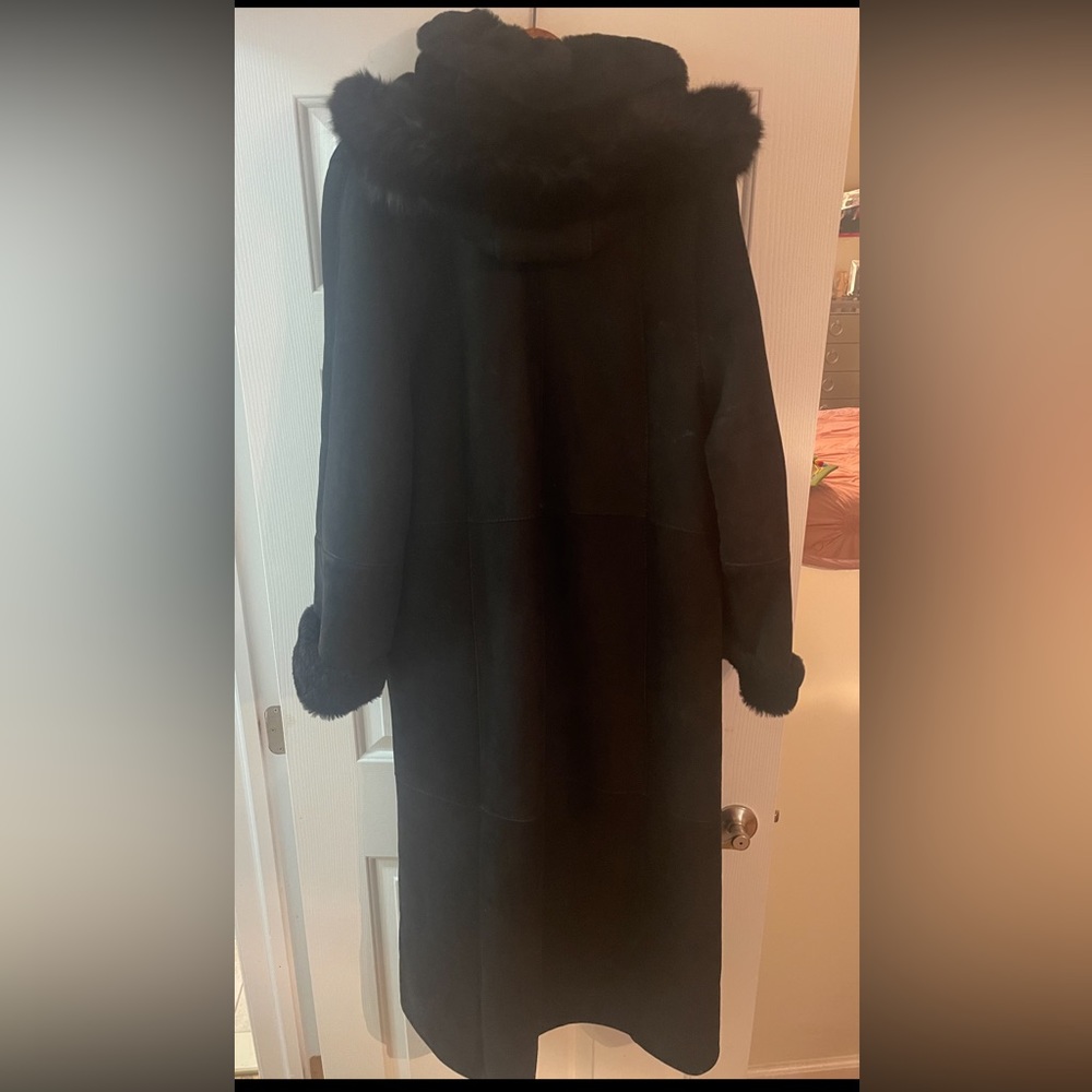 , shearling coat - Picture 3 of 10